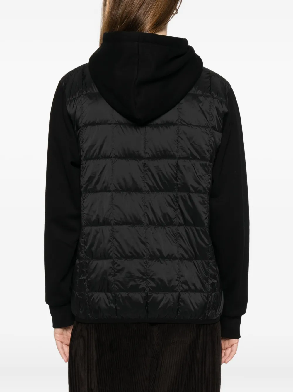 Taion Hooded Quilted Jacket In Black