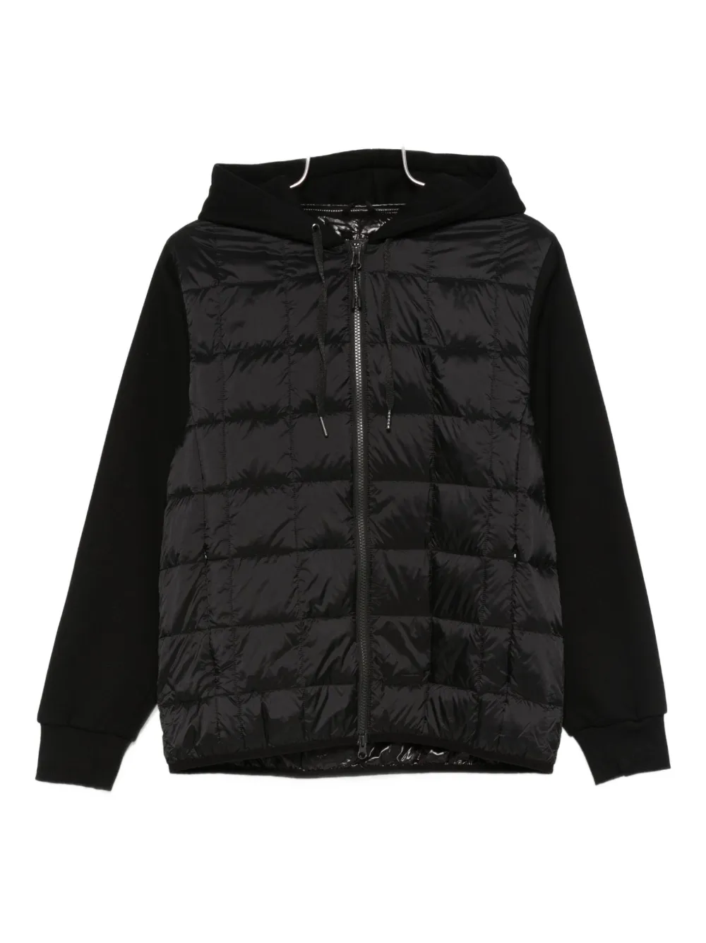 Taion Hooded Quilted Jacket In Black