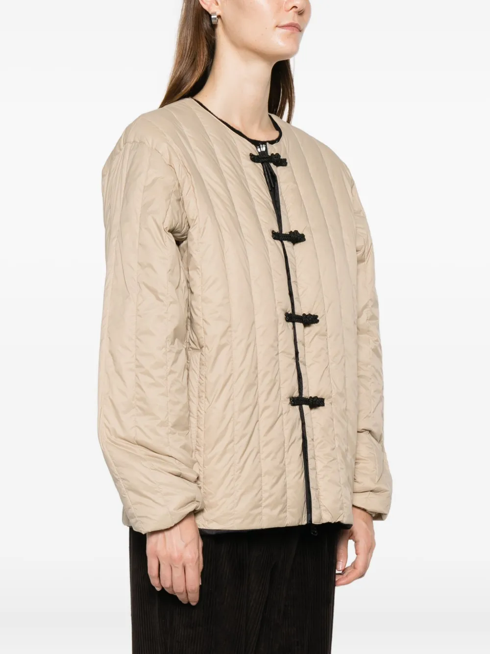 Taion Quilted Jacket In Neutral