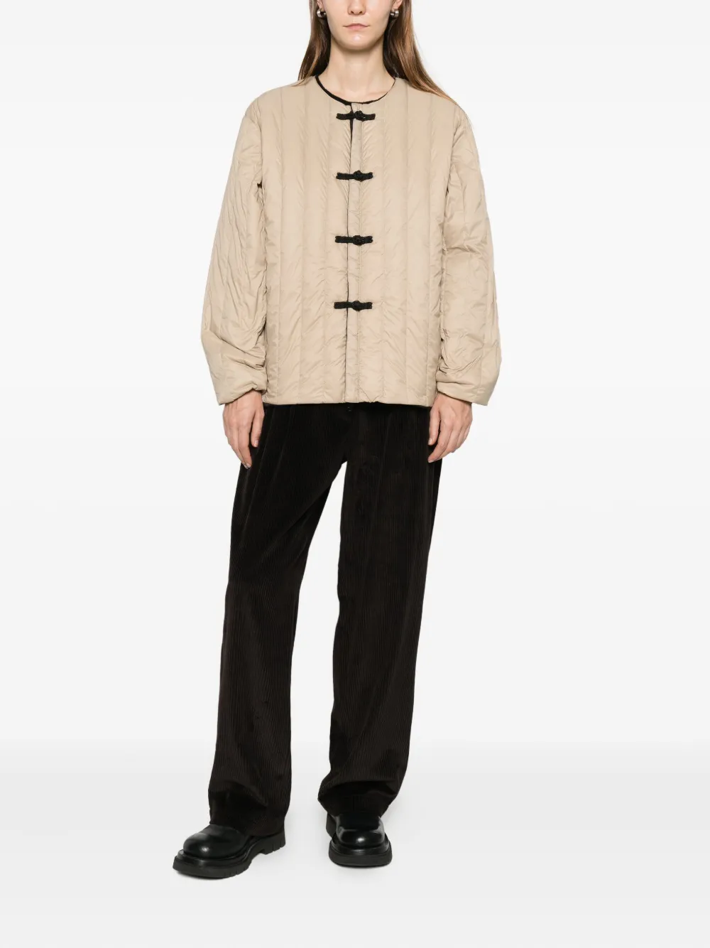Taion Quilted Jacket In Neutral