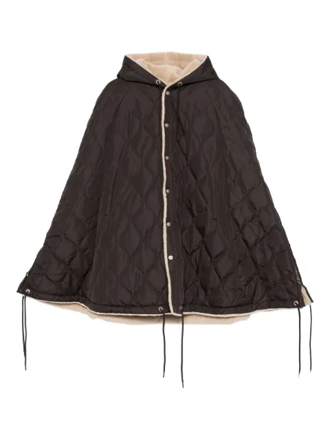 Taion quilted hooded cape
