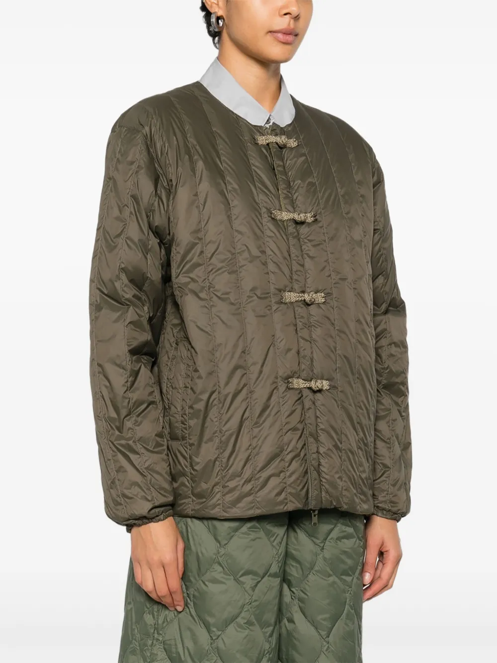  Taion Quilted Toggle Jacket - Green 