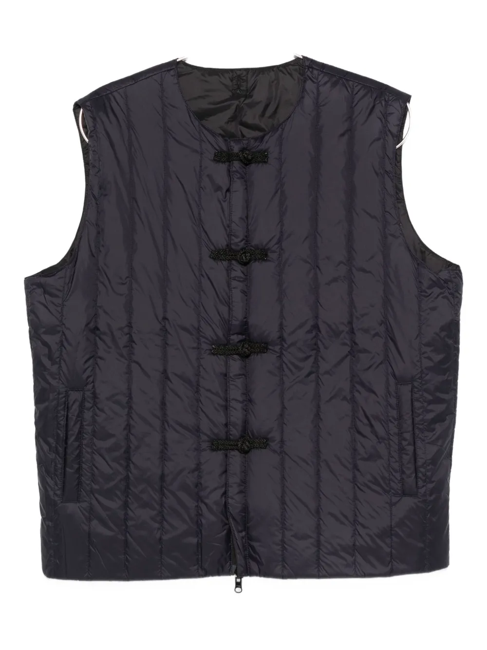 Taion Quilted Gilet In Blue