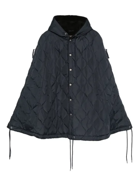 Taion quilted hooded cape