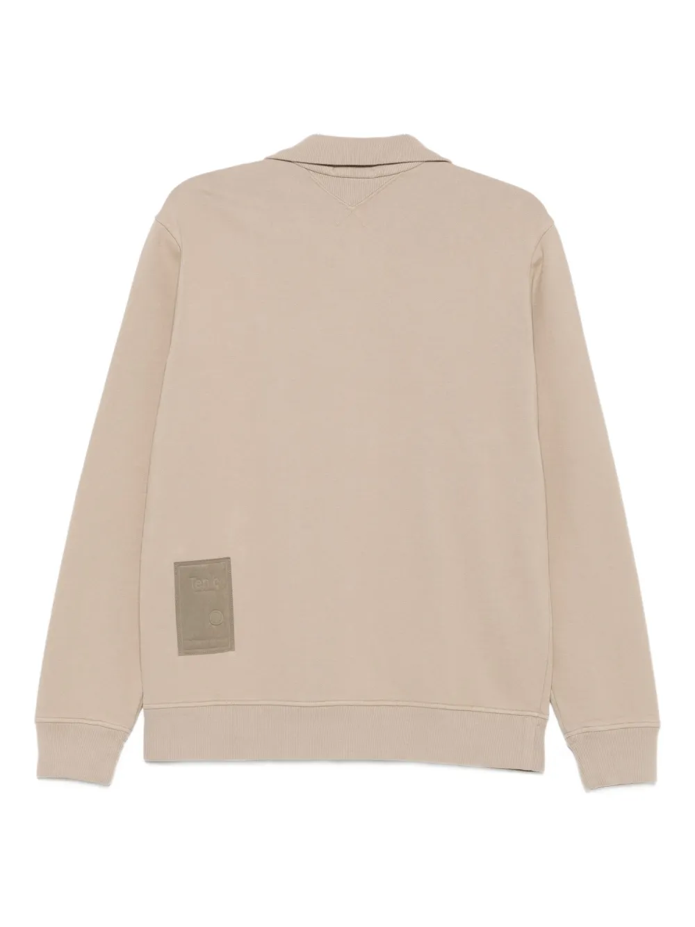 Ten C Sweater met ritszak - Beige