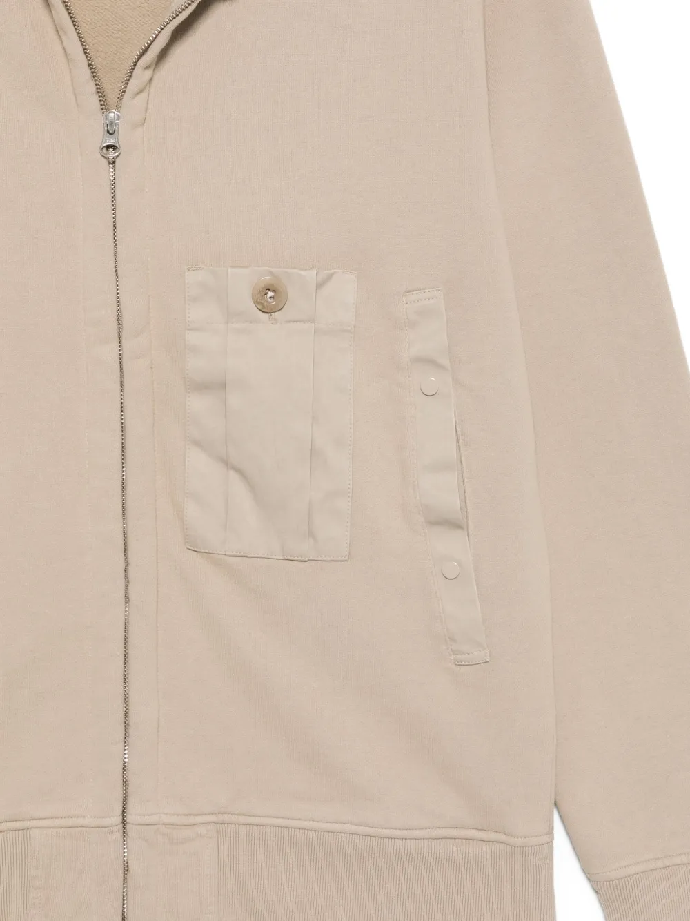 Ten C Sweater met ritszak Beige