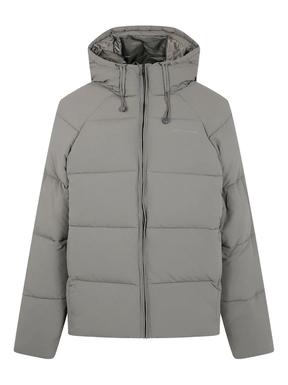 Daily Paper hooded puffer jacket | Grey | Image 1