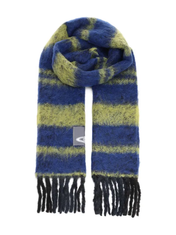 Vivienne Westwood Striped Scarf in Blue