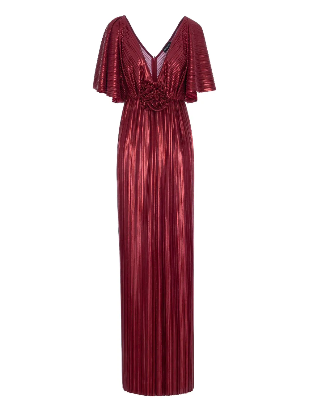 ROSERRY Florence pleated floral maxi dress | Red | Image 1