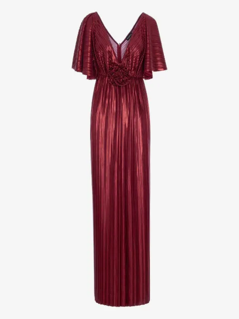 ROSERRY Florence pleated floral maxi dress
