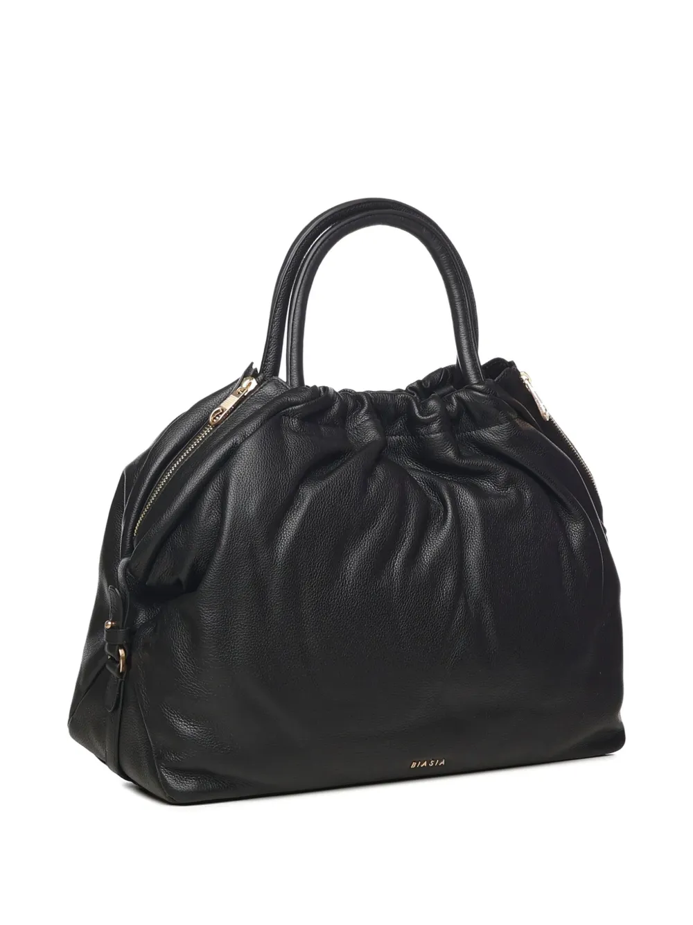 Biasia Gathered-detail Tote Bag In Black