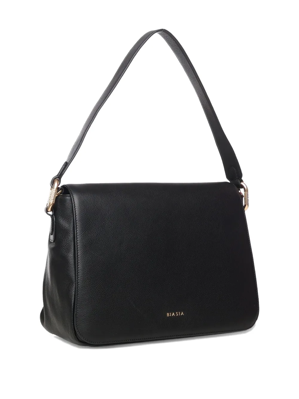 Biasia Flap-closure Shoulder Bag In Black