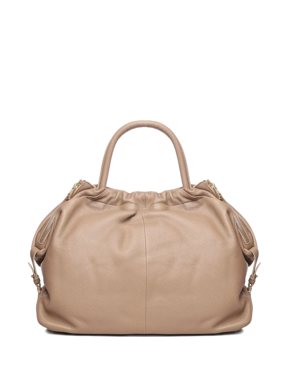 BIASIA gathered handle tote bag - Beige