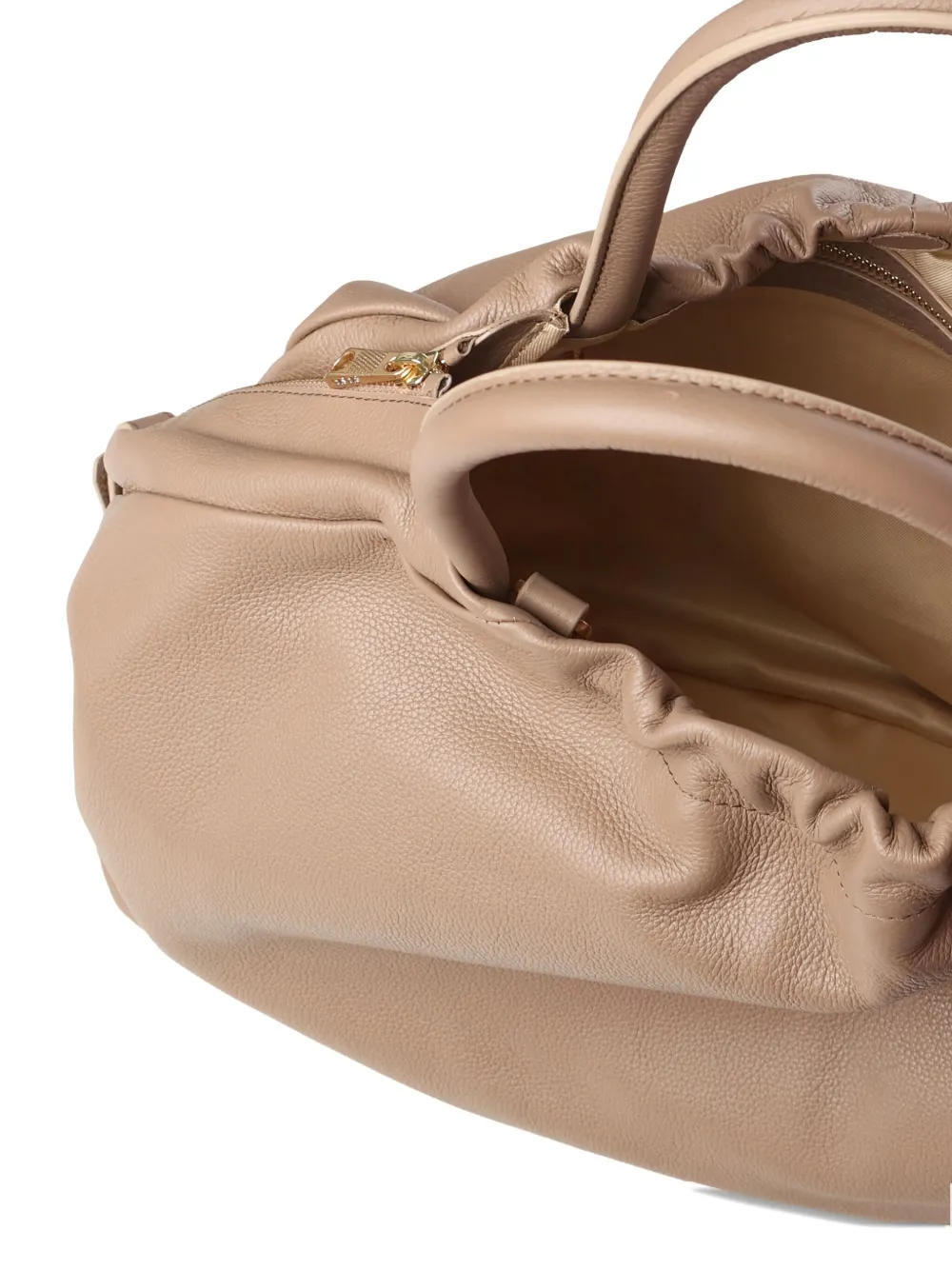 Biasia Gathered Handle Tote Bag In Neutral