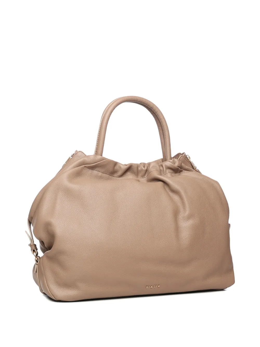 Biasia Gathered Handle Tote Bag In Neutral