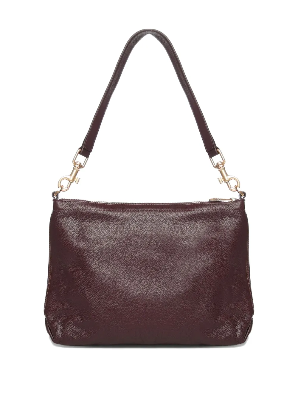 Biasia Zip-fastening Shoulder Bag In Burgundy