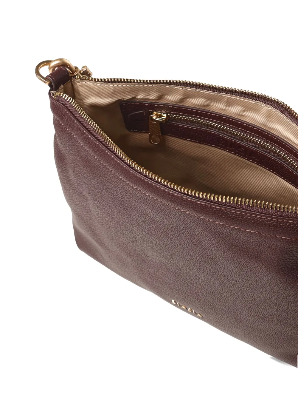 Biasia Zip-fastening Shoulder Bag In Burgundy