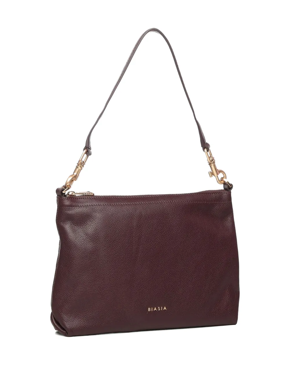 Biasia Zip-fastening Shoulder Bag In Burgundy