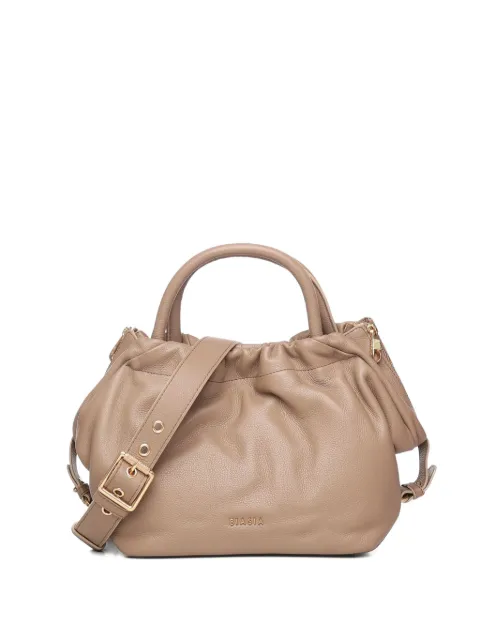 BIASIA gathered leather tote bag