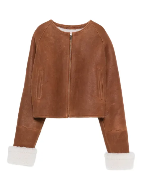 Manokhi chamarra con ribete