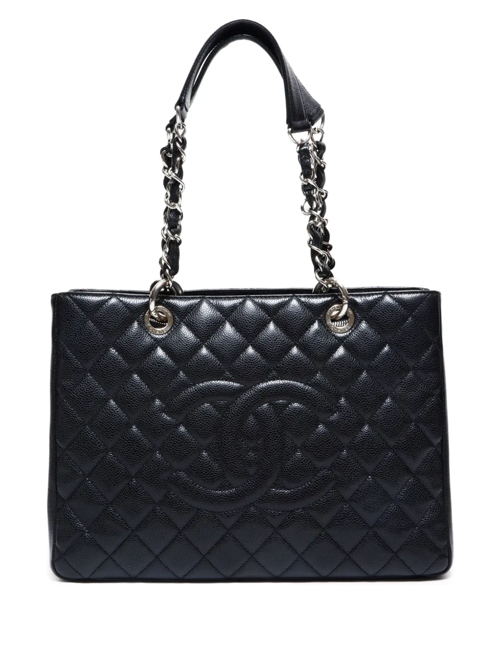 CHANEL Pre-Owned 2010-2011 GST キルティング ハンドバッグ - ブラック