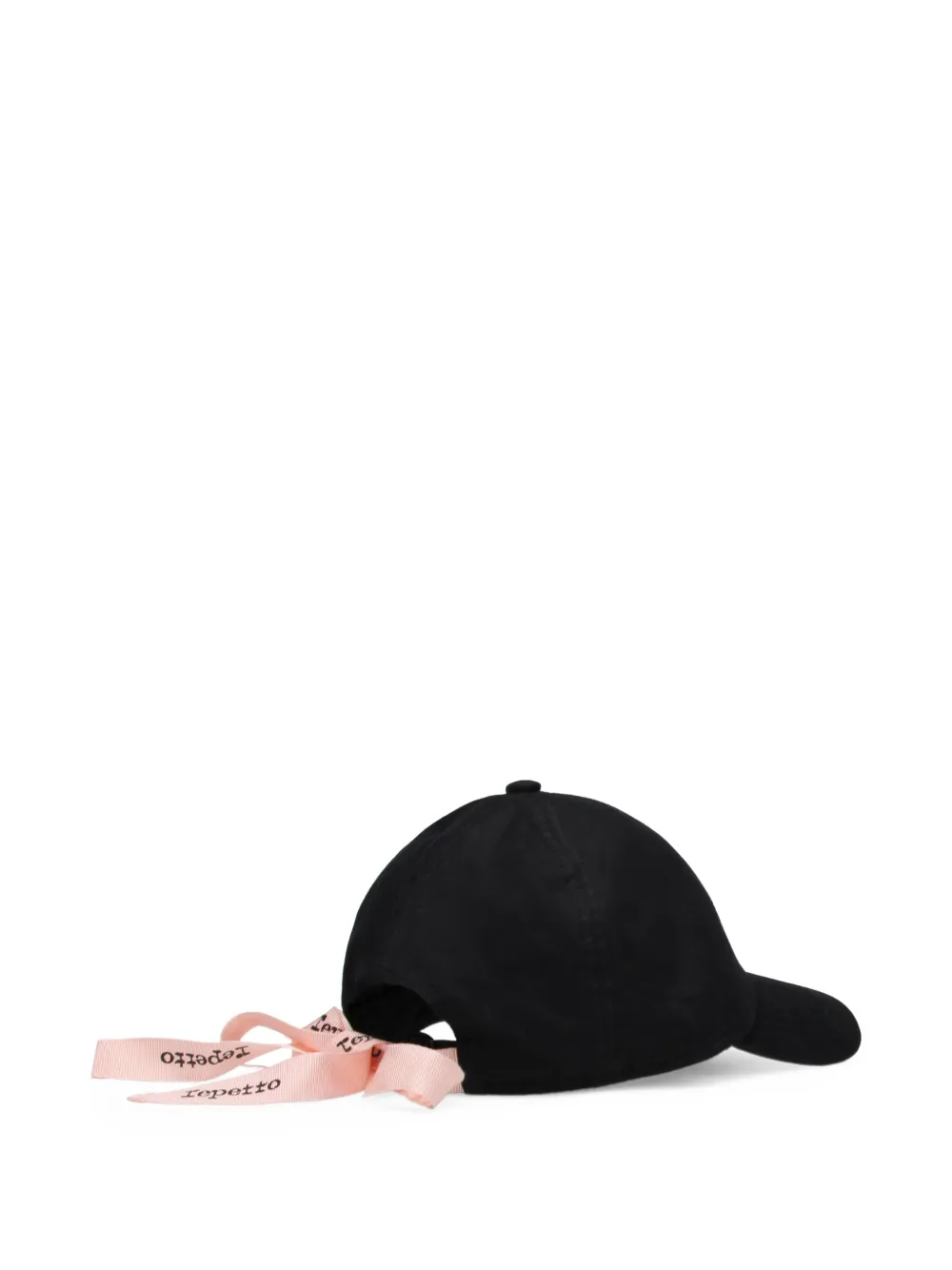 Repetto embroidered-logo ribbon cap - Zwart