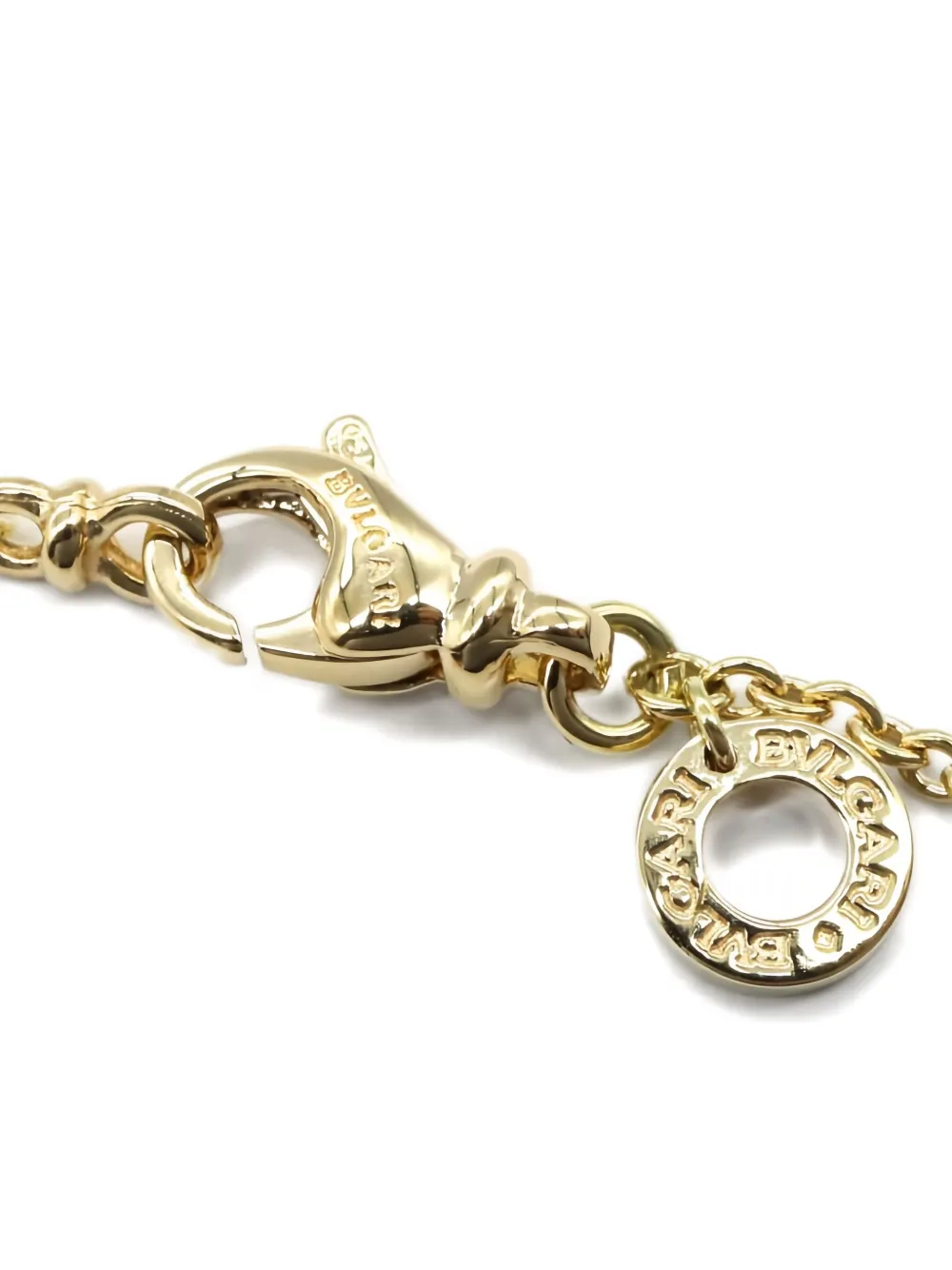 Pre-owned Bvlgari 2010 B-zero1 18k Ring Pendant Necklace In Gold