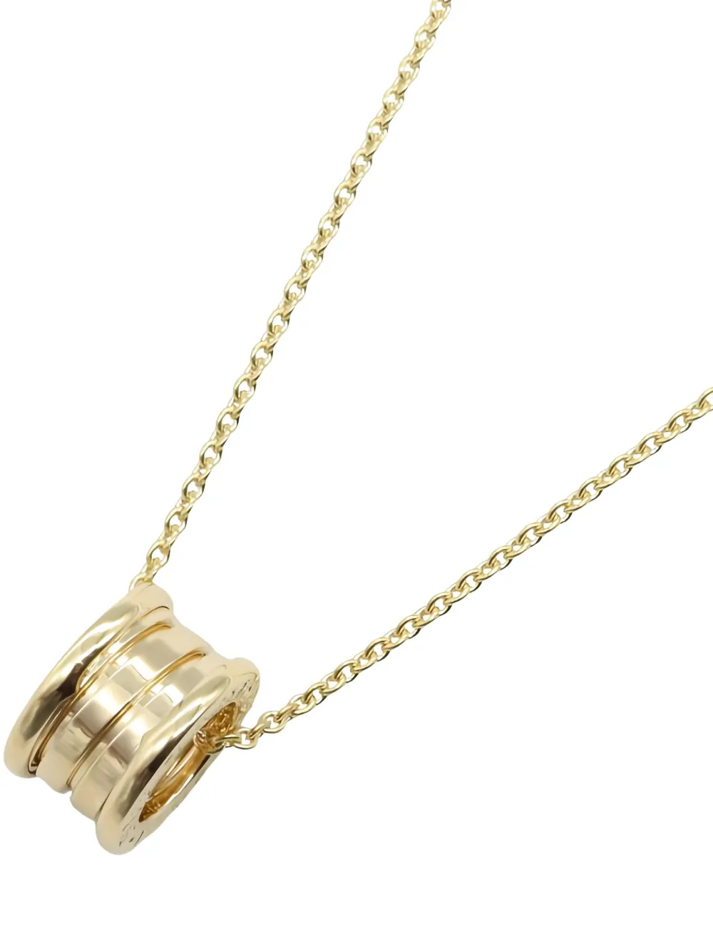 Pre-owned Bvlgari 2010 B-zero1 18k Ring Pendant Necklace In Gold