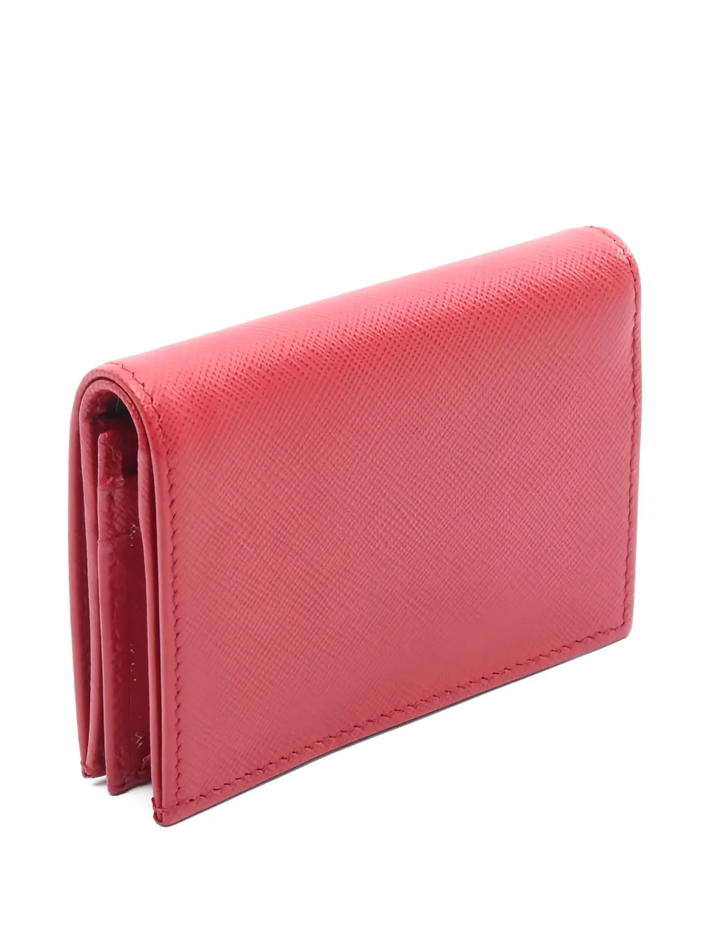 Pre-owned Prada 2010s Bi-fold Leather Wallet In Red