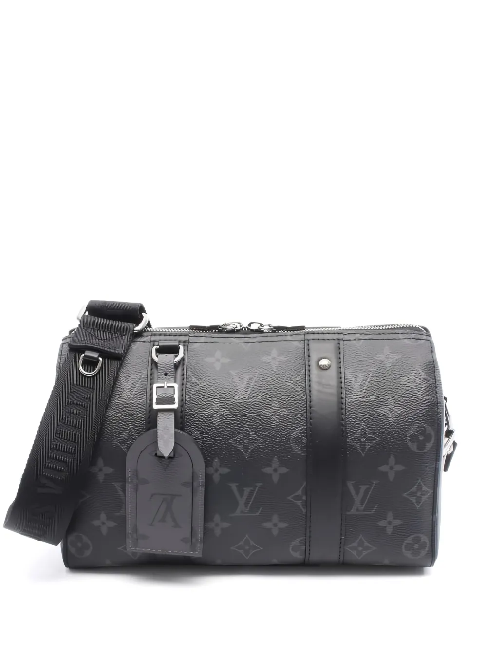 Louis Vuitton Pre-Owned City Keepall monogram-Eclipse holdall bag | Black | Image 1
