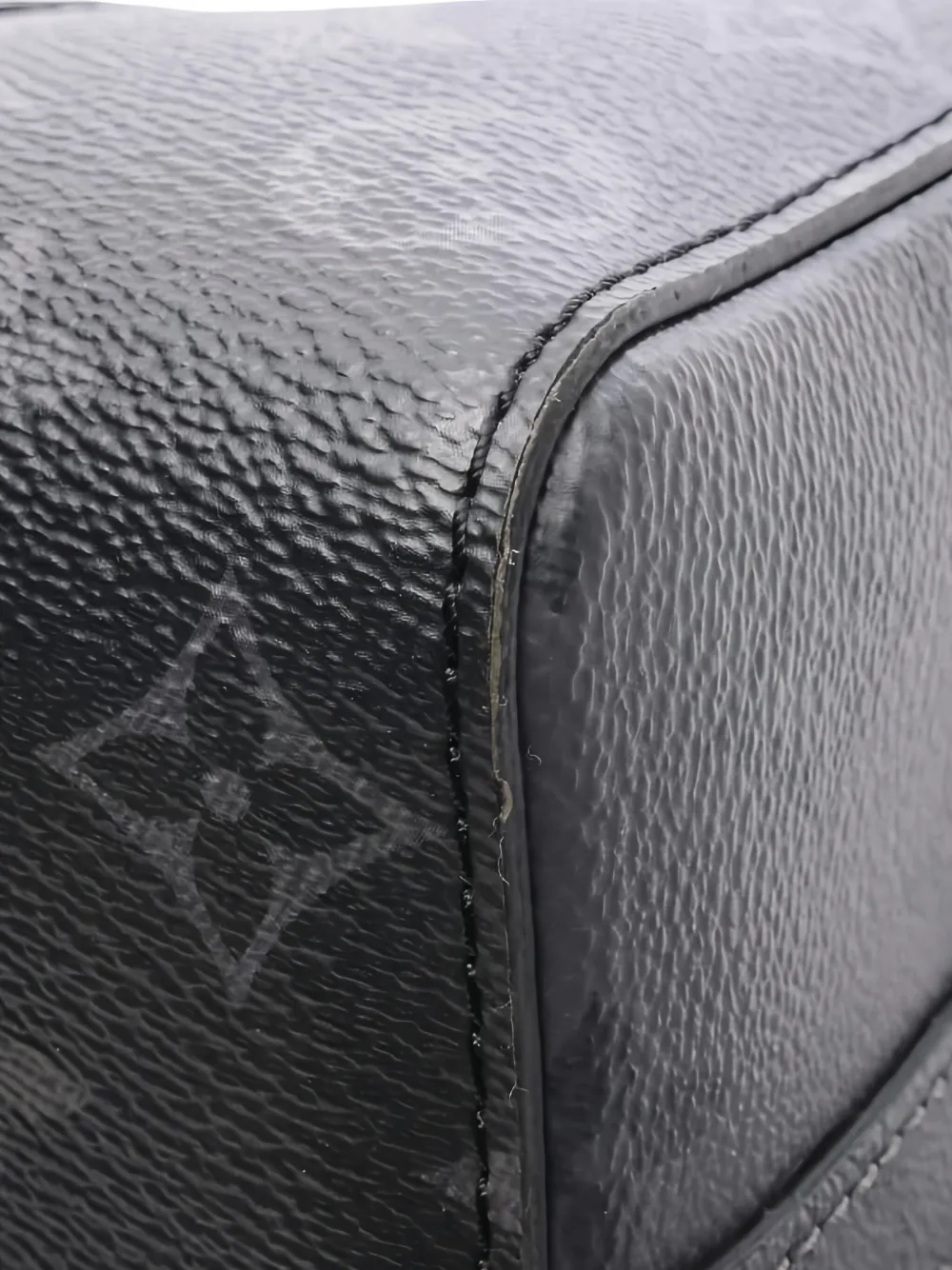 Pre-owned Louis Vuitton City Keepall Monogram-eclipse Holdall Bag In Black