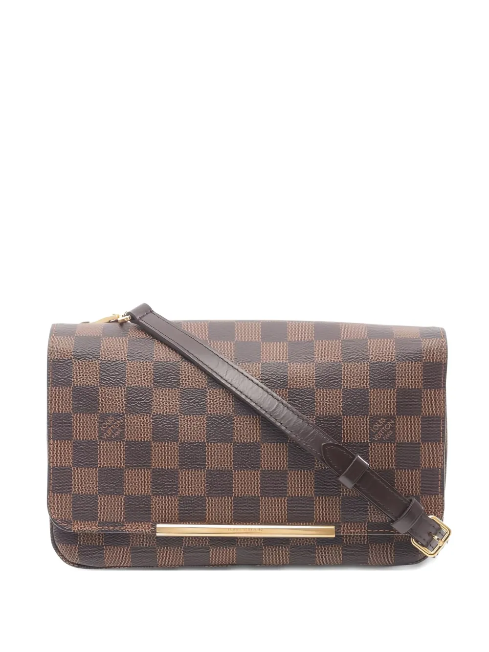 Pre-owned Louis Vuitton 2013 Hoxton Pm Damier Ebène Shoulder Bag In Brown