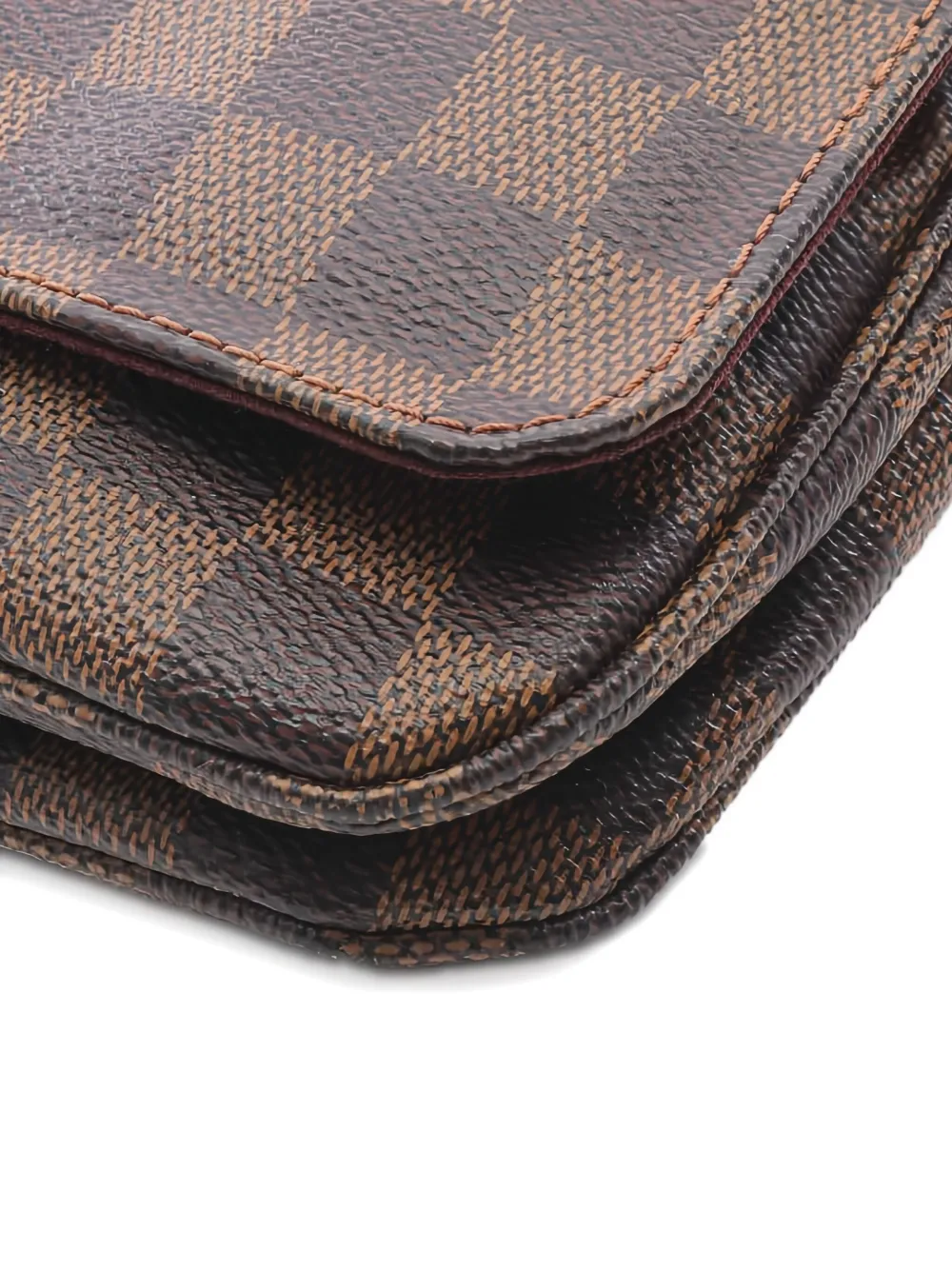 Pre-owned Louis Vuitton 2013 Hoxton Pm Damier Ebène Shoulder Bag In Brown