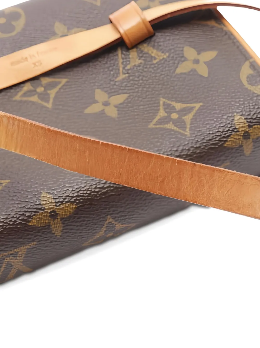 Pre-owned Louis Vuitton 2003 Florentine Monogram Belt Bag In Brown