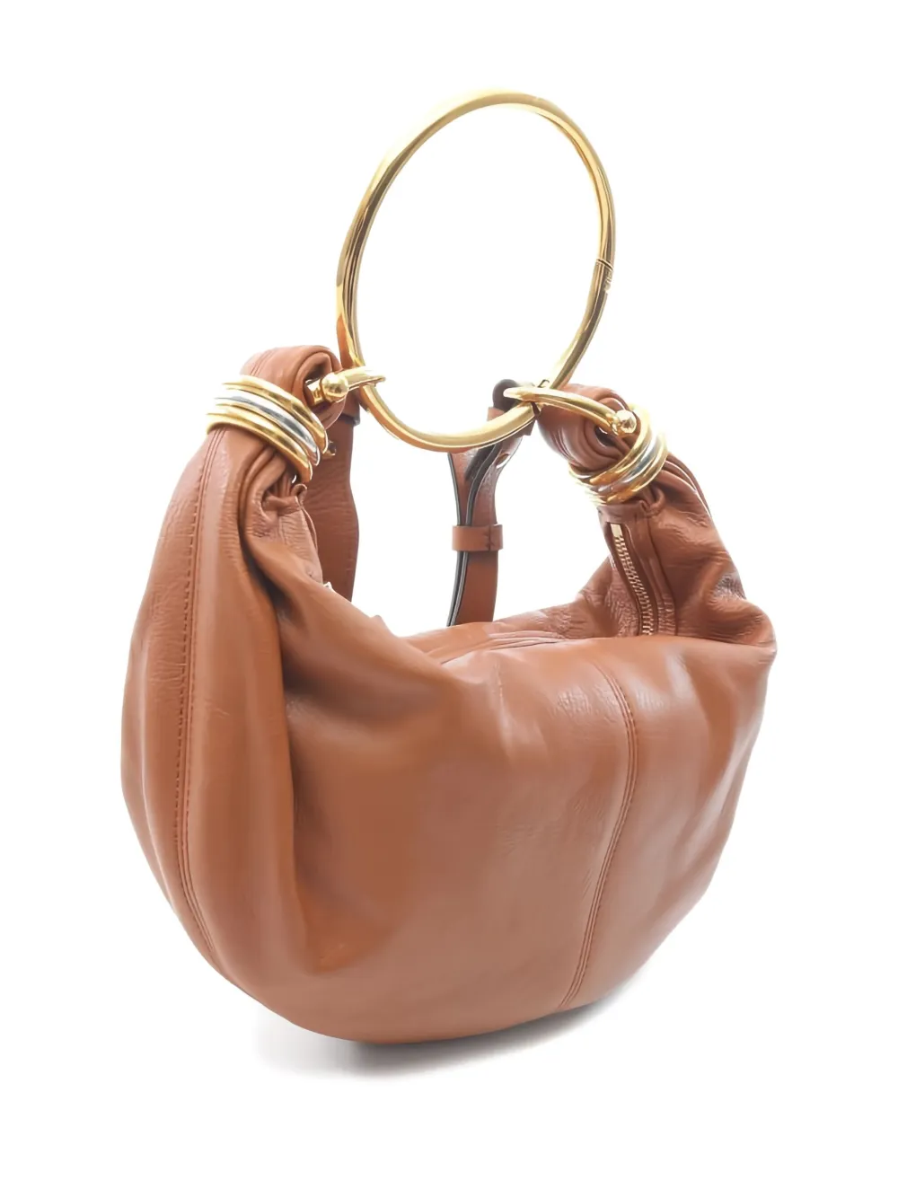 Chloé Pre-Owned 2020s small Bracelet Hobo leather tote bag | Image 2