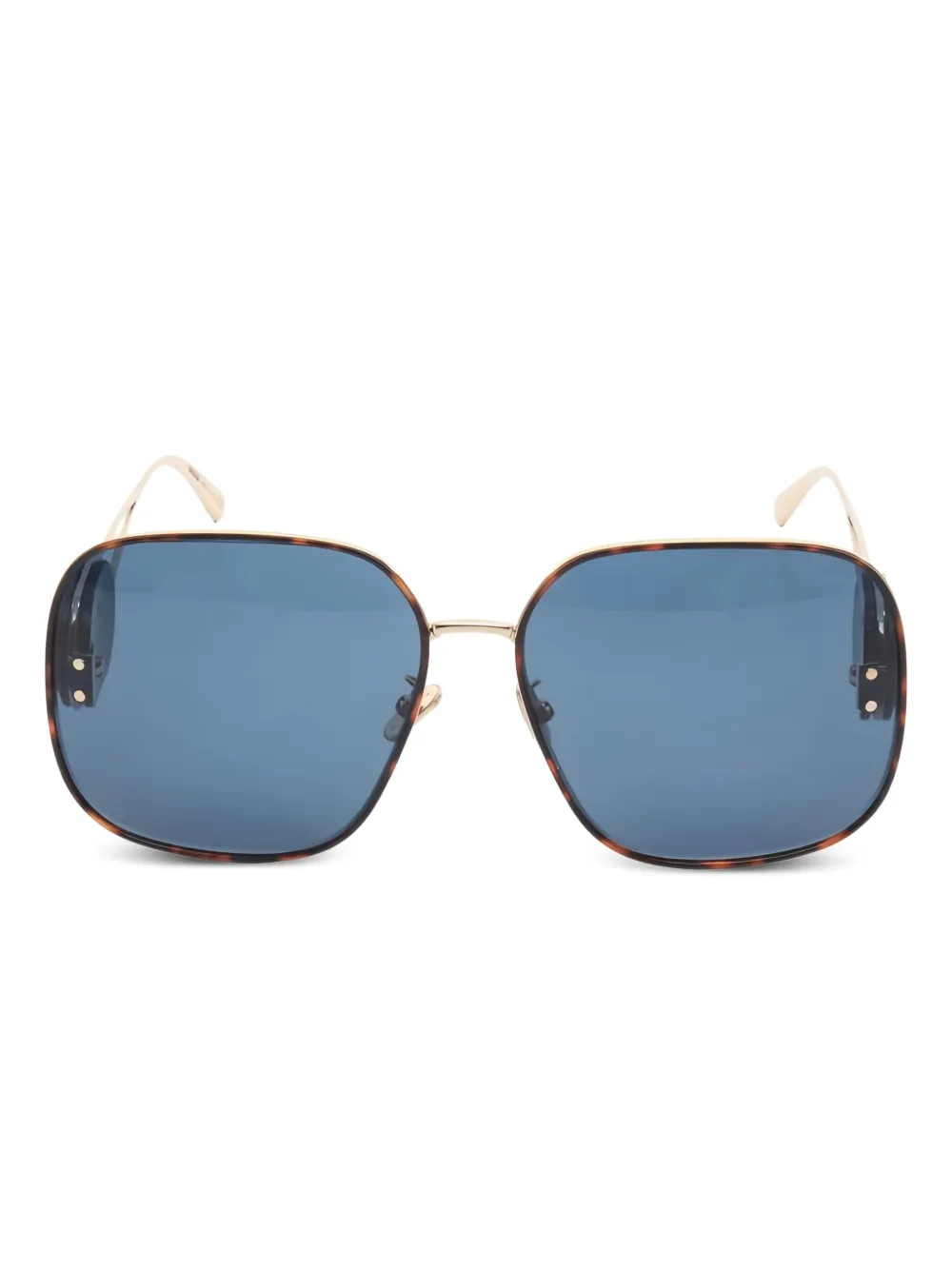 Christian Dior Pre-Owned 2020s Boby S1U ジオメトリック サングラス - ゴールドトーン Christian Dior Pre-Owned 2020s Boby S1U ジオメトリック サングラス - ゴールドトーン