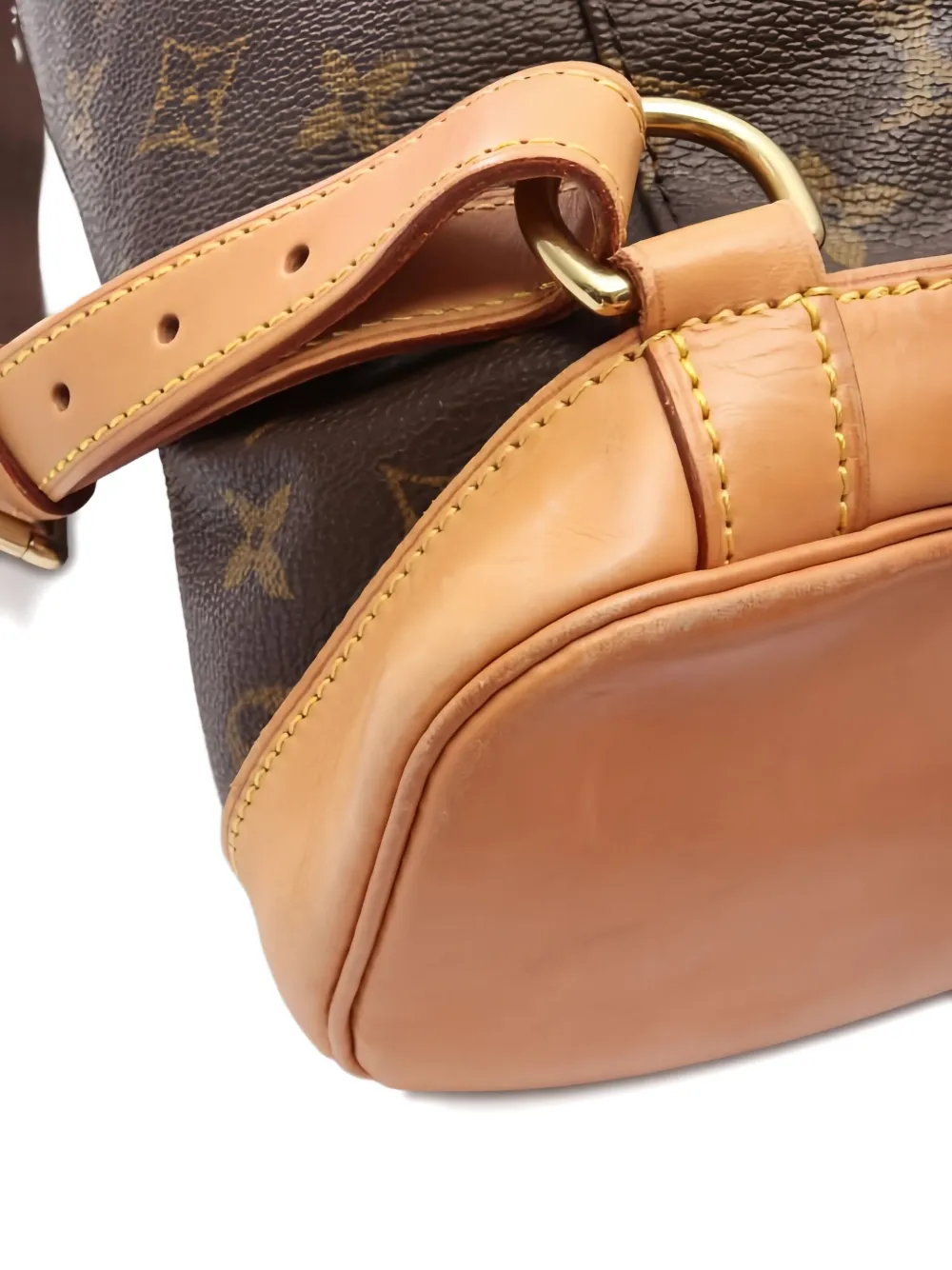 Pre-owned Louis Vuitton 2001 Montsouris Gm Monogram Backpack In Brown