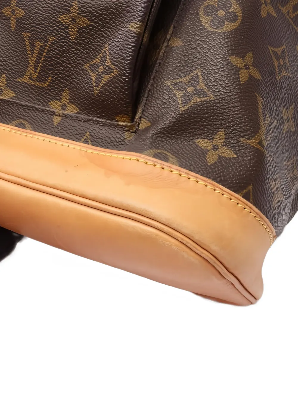 Pre-owned Louis Vuitton 2001 Montsouris Gm Monogram Backpack In Brown