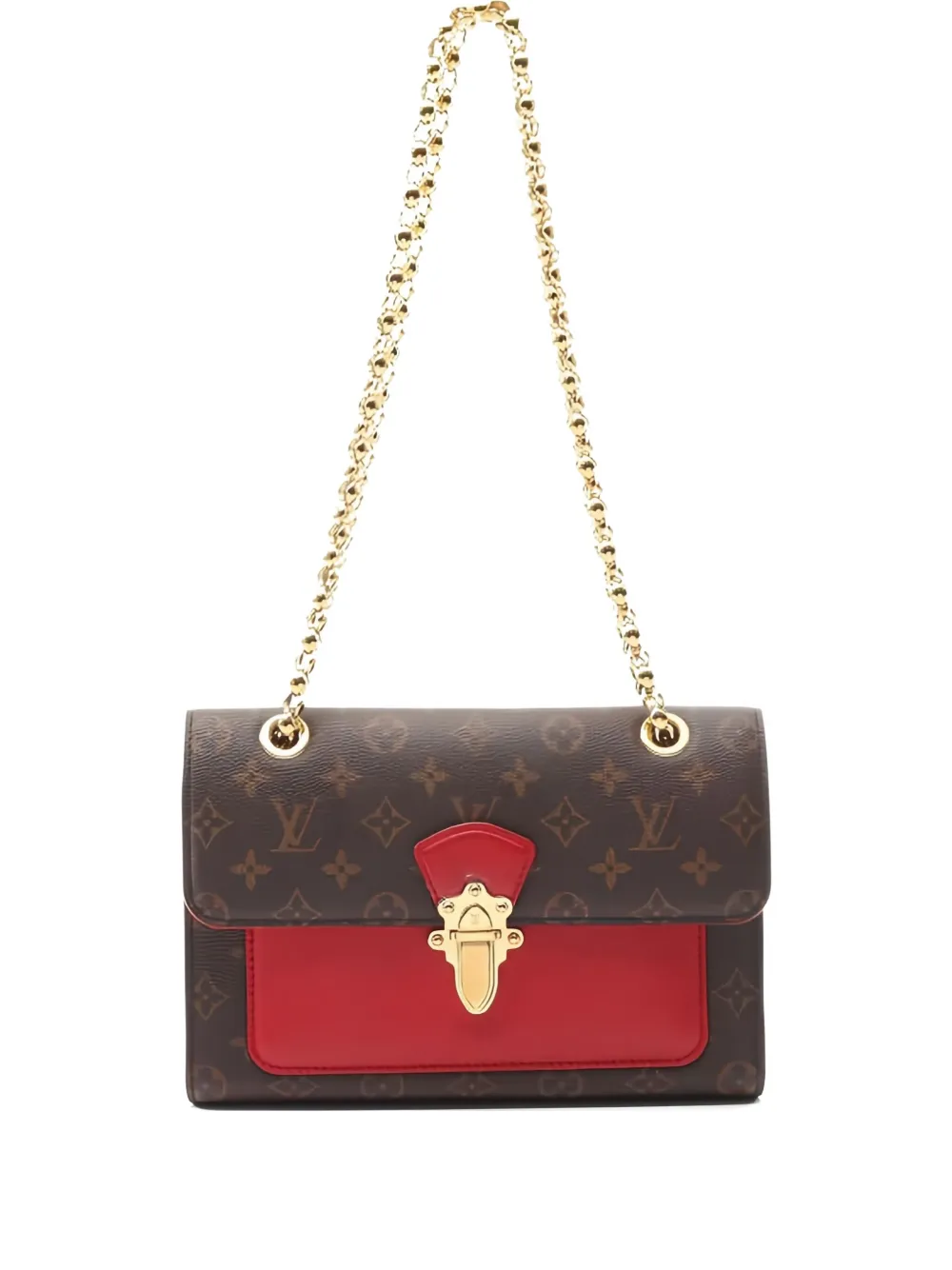 Pre-owned Louis Vuitton 2020 Monogram Chain Shoulder Bag In Brown