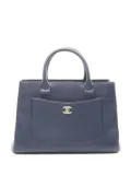 CHANEL Pre-Owned 2017-2018 Neo Executive leather tote bag - Blue
