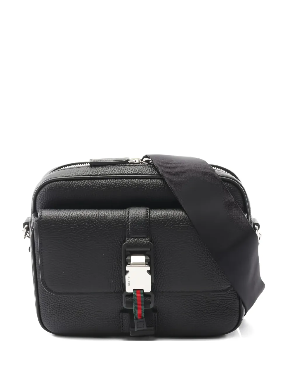Gucci Pre-Owned 2020s web strip shoulder bag | Black | Image 1