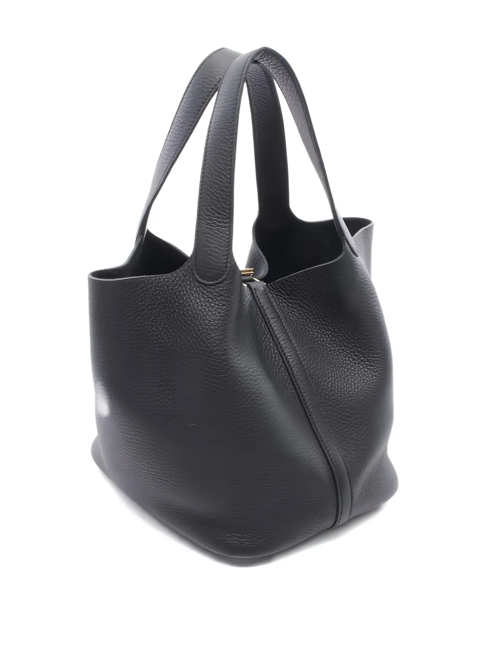 Pre-owned Hermes 2025 Picotane Lock Mm Tote Bag In Black