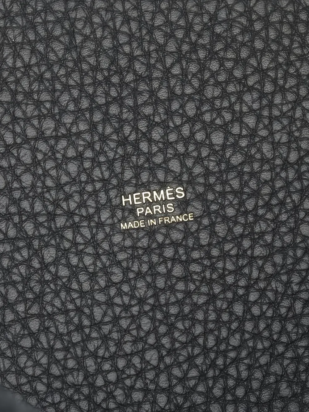Pre-owned Hermes 2025 Picotane Lock Mm Tote Bag In Black