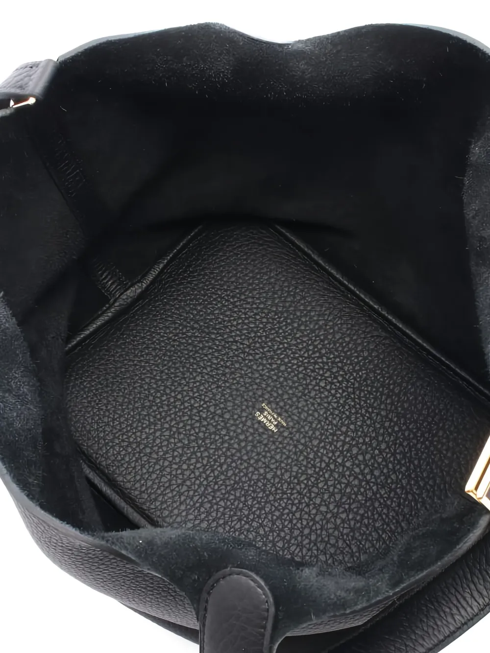 Pre-owned Hermes 2025 Picotane Lock Mm Tote Bag In Black