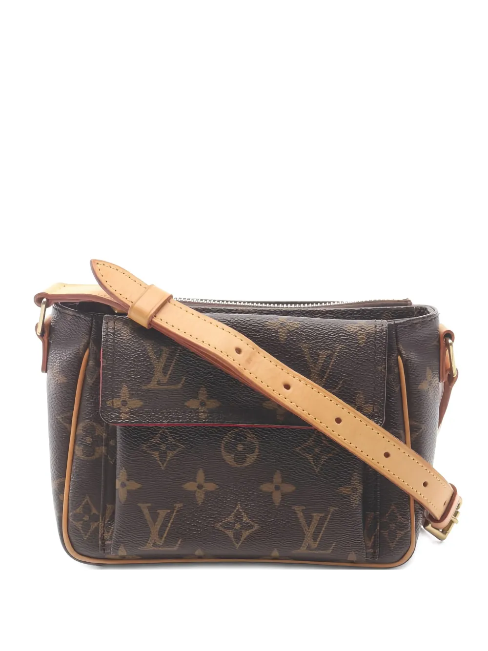 Pre-owned Louis Vuitton 2004 Vivacité Pm Monogram Shoulder Bag In Brown