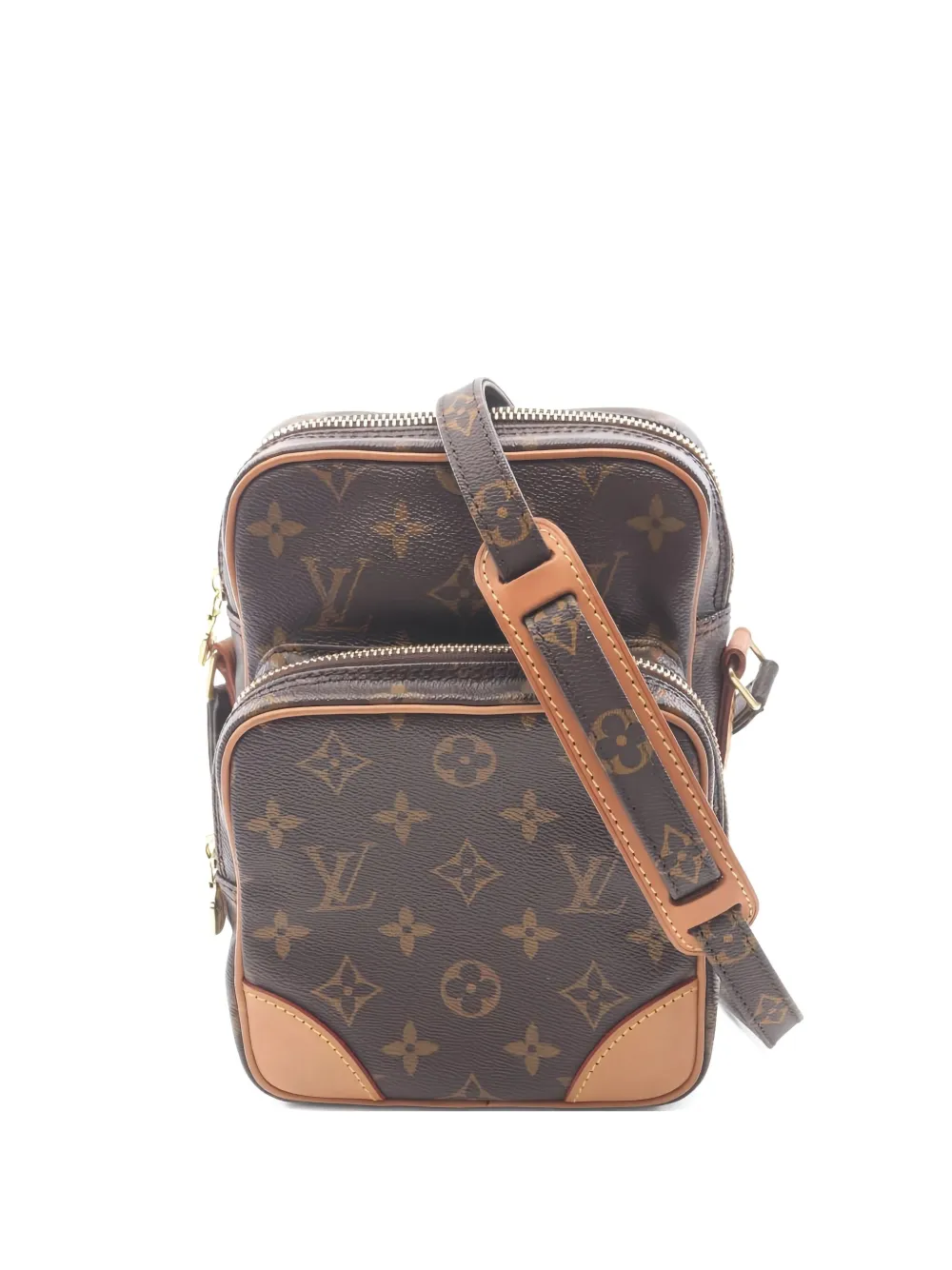 Pre-owned Louis Vuitton 2000 Amazon Monogram Shoulder Bag In Brown