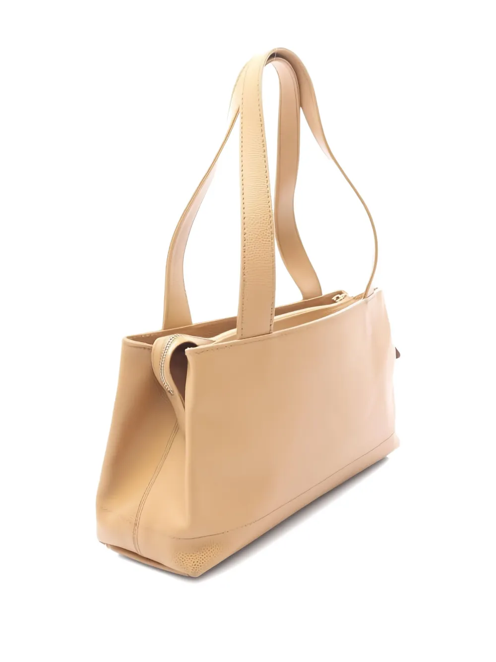 CHANEL Pre-Owned 2002-2003 Coco Mark caviar skin tote bag - Beige