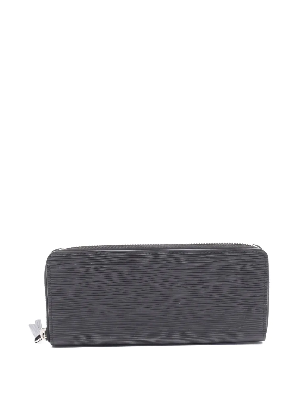 Pre-owned Louis Vuitton 2018 Logo-debossed Zipper Wallet In Black