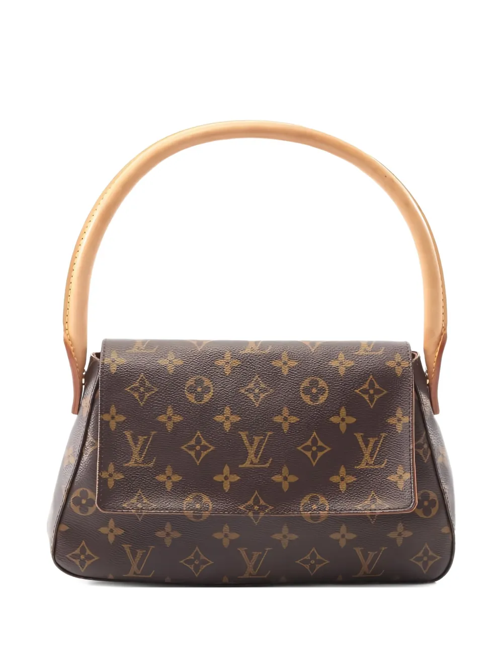 Pre-owned Louis Vuitton 2003 Mini Looping Monogram Handbag In Brown