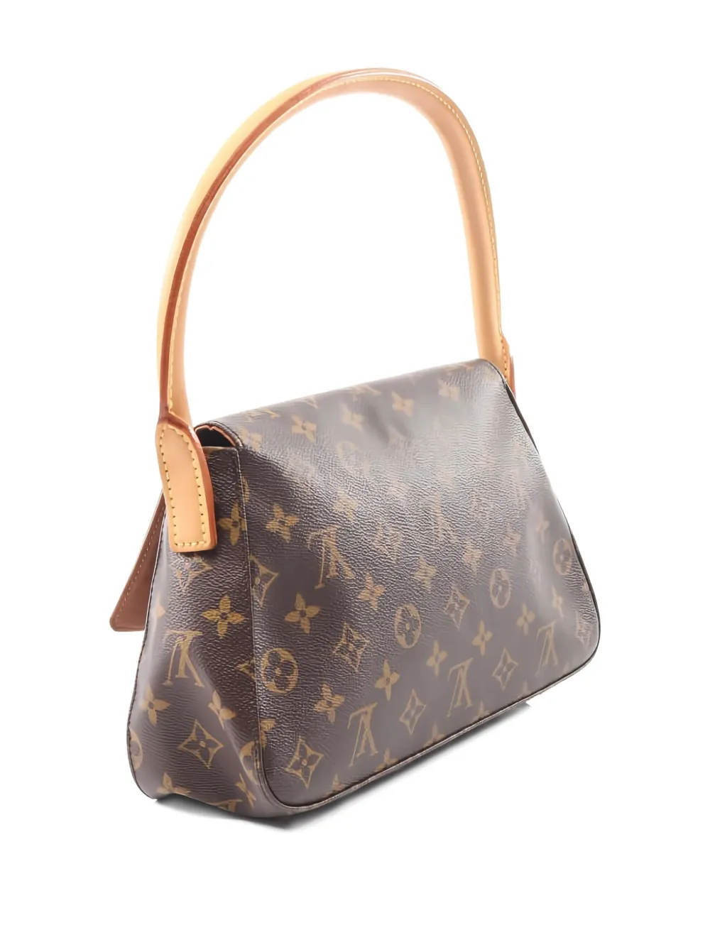 Pre-owned Louis Vuitton 2003 Mini Looping Monogram Handbag In Brown